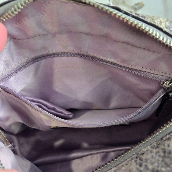 🐢 Coach F24849 Campbell Exotic Snakeskin Crossbody Bag - Picture 5 of 15